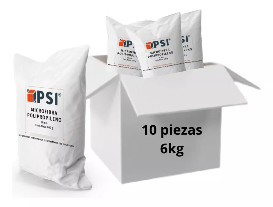 Microfibra de poliropileno para concreto